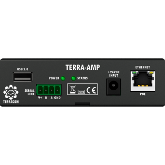 TERRA-AMP Сетевой микроконтроллер со встроенным двухканальным усилителем мощностью 15 Вт на канал