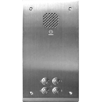 Четырехкнопочная панель домофона в антивандальном исполнении TERRA-DS4